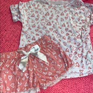 Max and Olivia girls pajama set size 6/6X